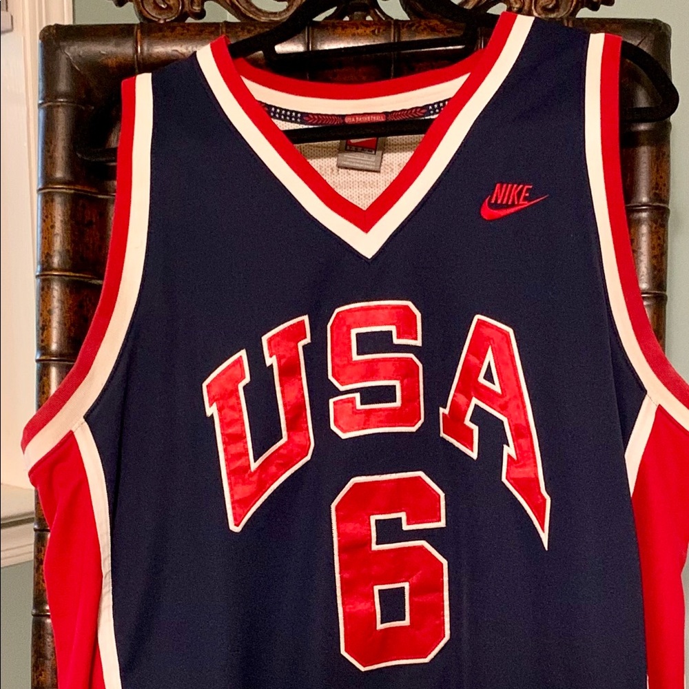 Patrick Ewing USA Basketball 84Nike Jersey Mens XL